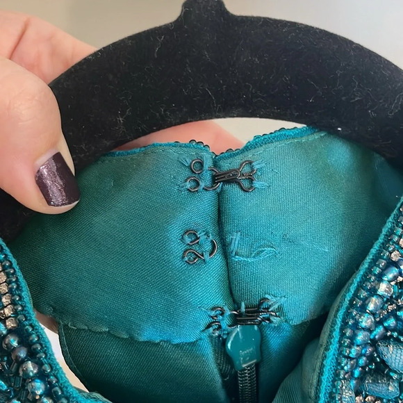 Embellished Theia Ball Formal Gown - Picture 10 of 17